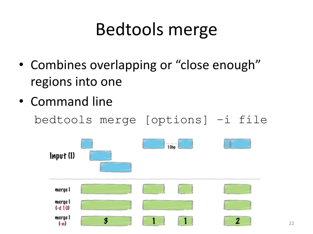 bedtools merge