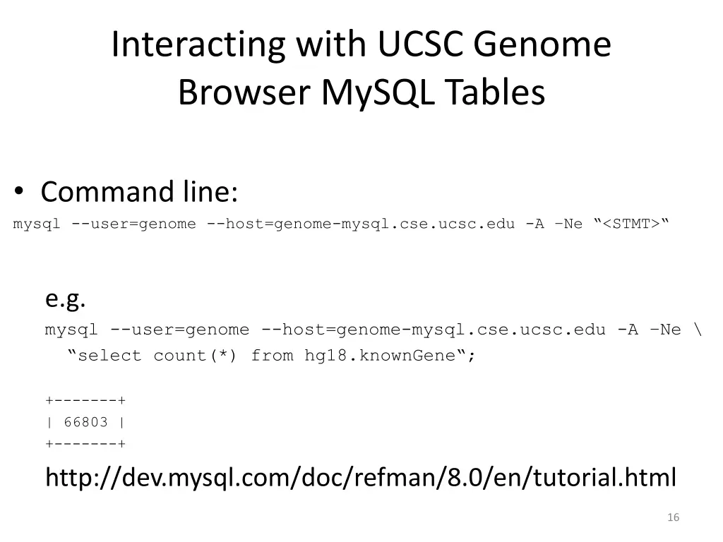 interacting with ucsc genome browser mysql tables