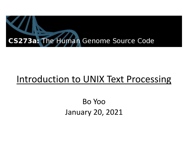 introduction to unix text processing