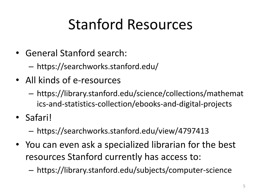 stanford resources 1