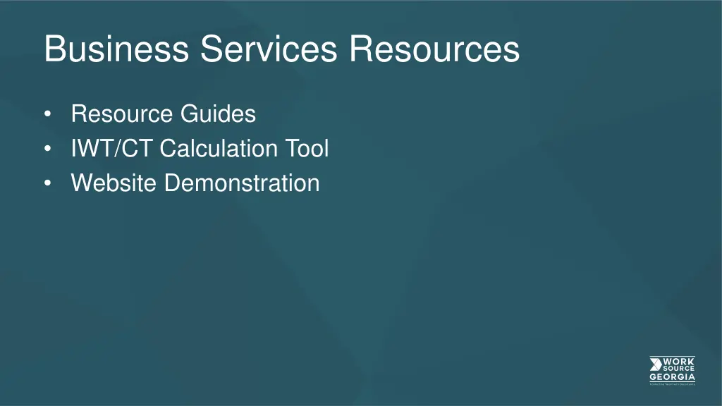 business services resources