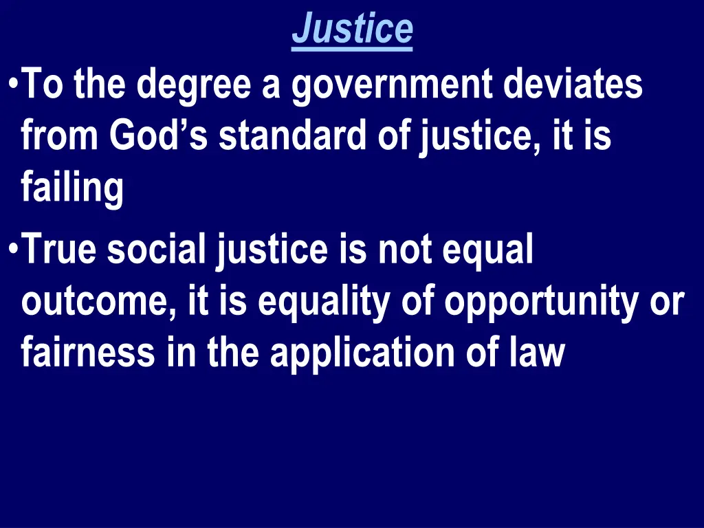 justice