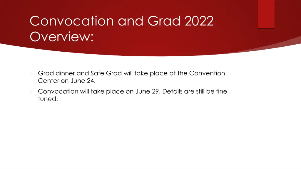 convocation and grad 2022 overview