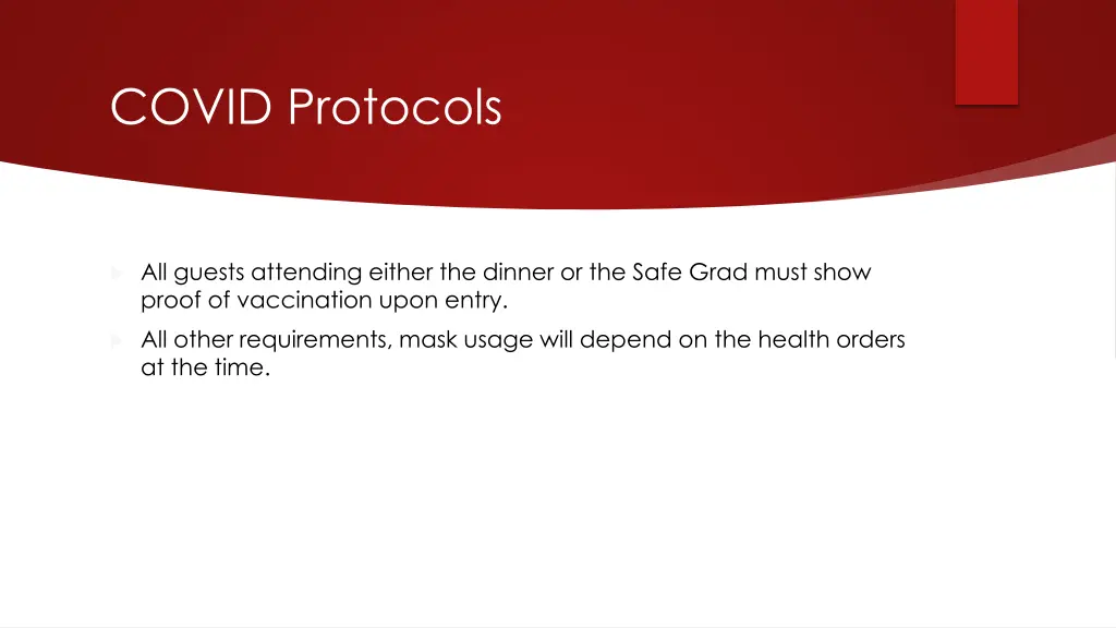covid protocols