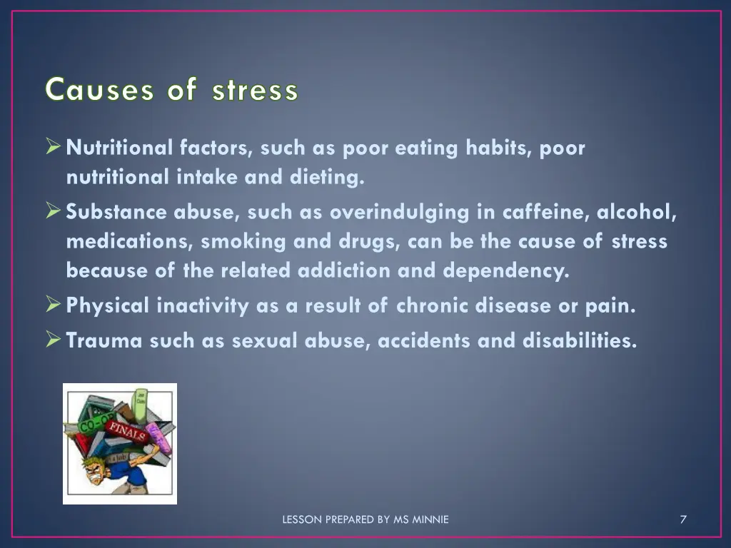 causes of stress 1