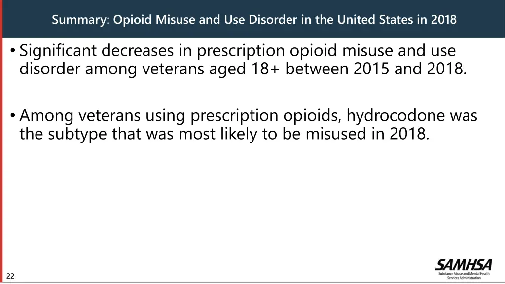 summary opioid misuse and use disorder