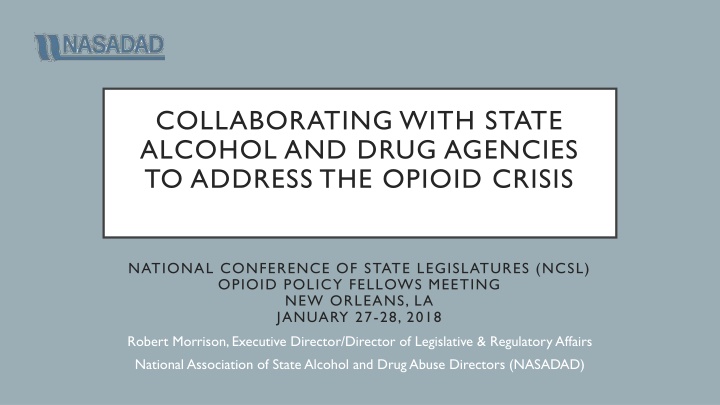 collaborating with state alcohol and drug