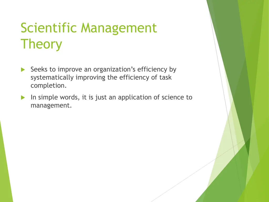 scientific management theory