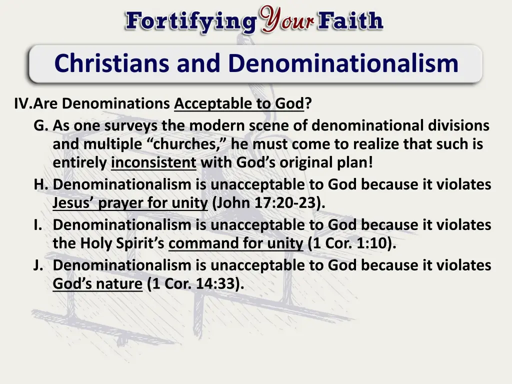 christians and denominationalism 4