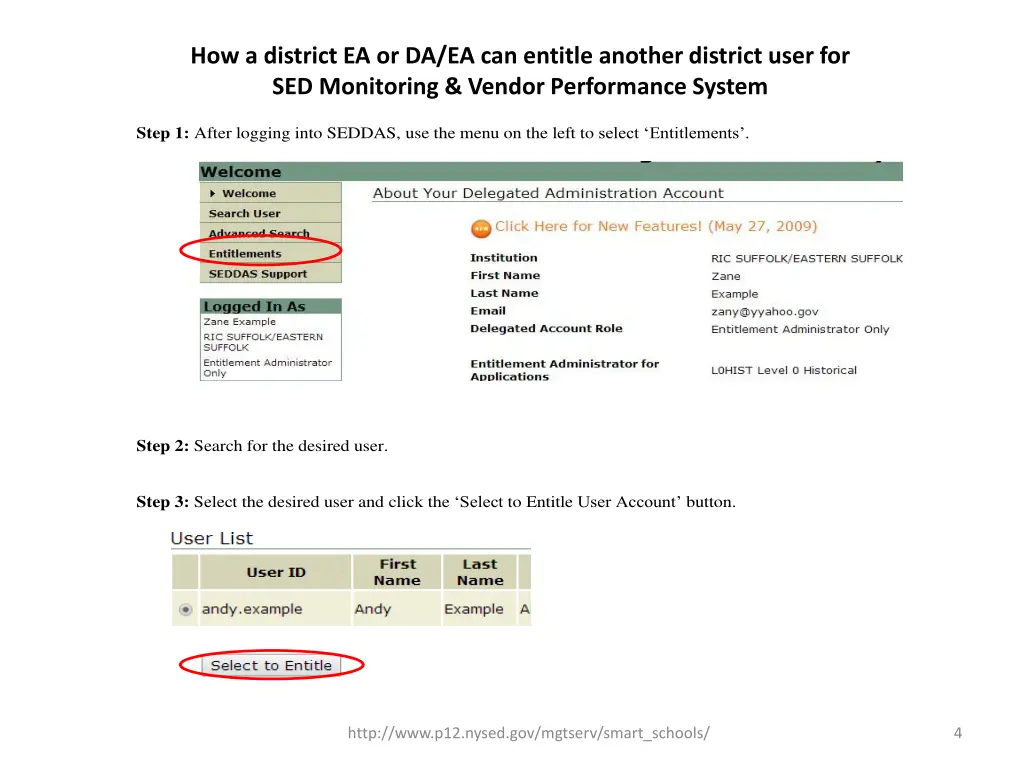 how a district ea or da ea can entitle another