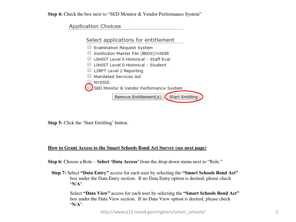 step 4 check the box next to sed monitor vendor