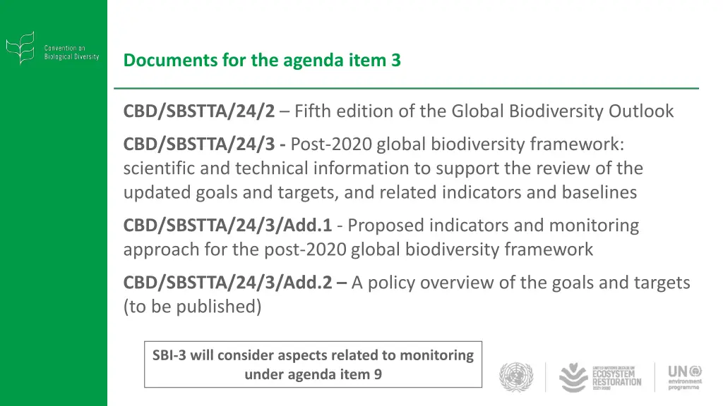 documents for the agenda item 3