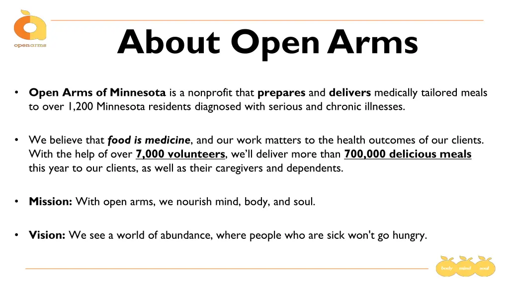 about open arms