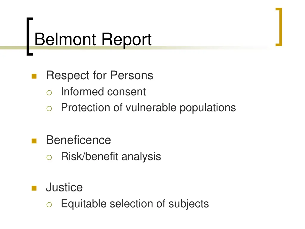 belmont report