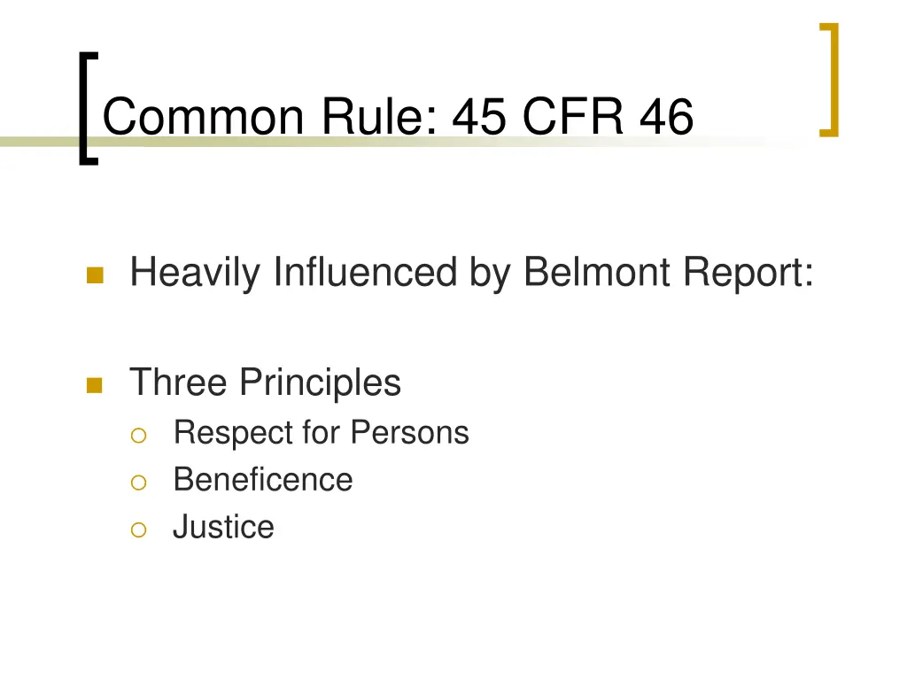 common rule 45 cfr 46