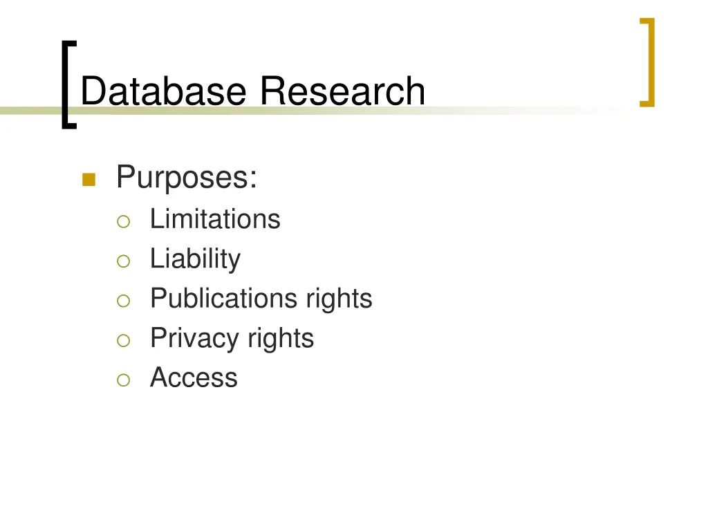database research 2