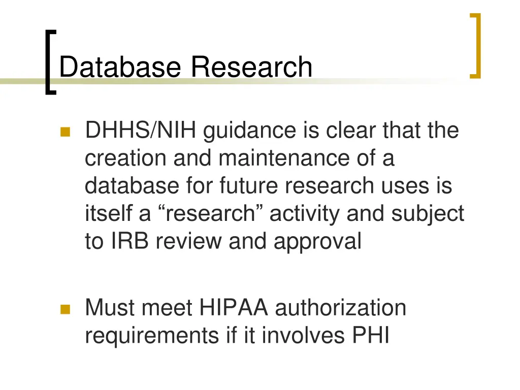 database research