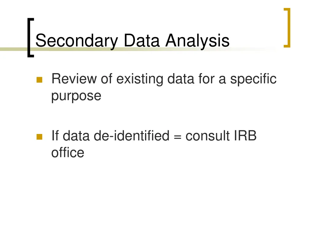 secondary data analysis