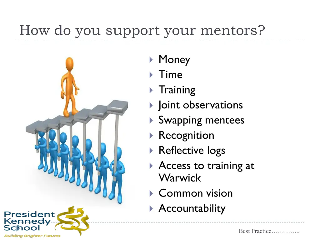 how do you support your mentors