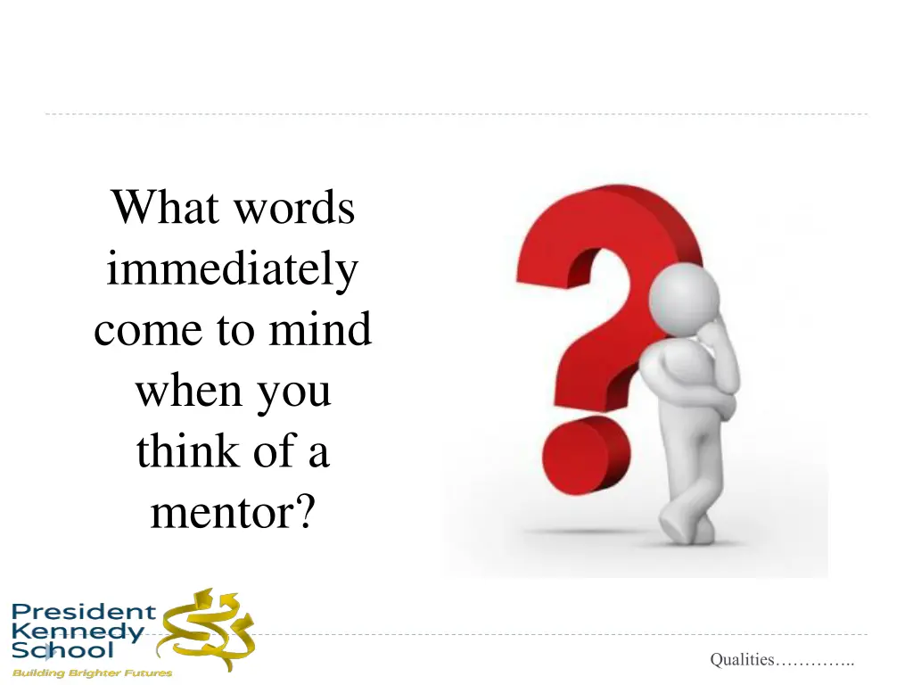 what words immediately come to mind when