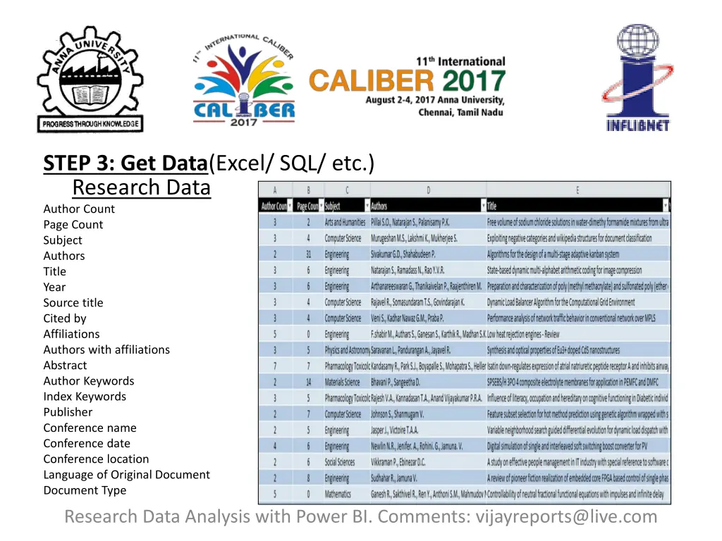 step 3 get data excel sql etc