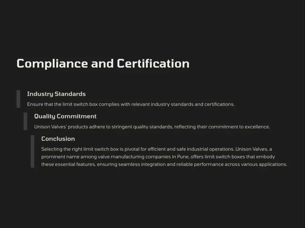 compliance and certification