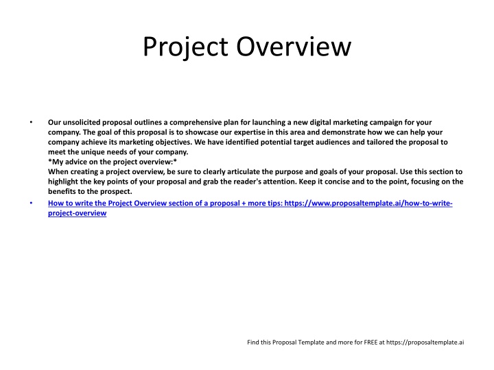 project overview