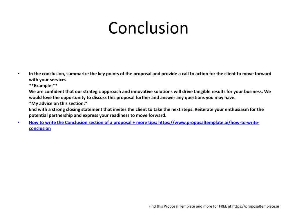 conclusion