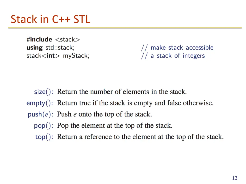 stack in c stl
