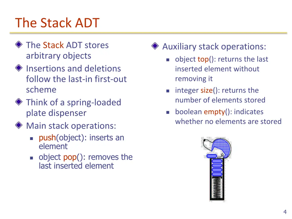the stack adt