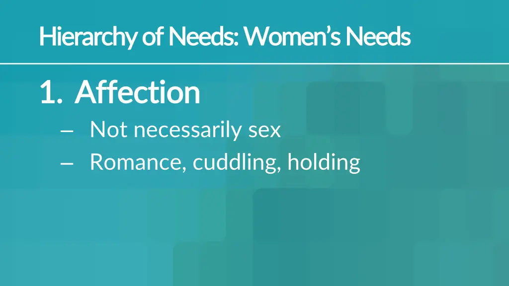 hierarchy of hierarchy of needs women s needs 1