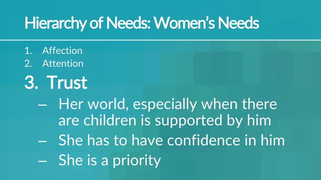 hierarchy of hierarchy of needs women s needs 3
