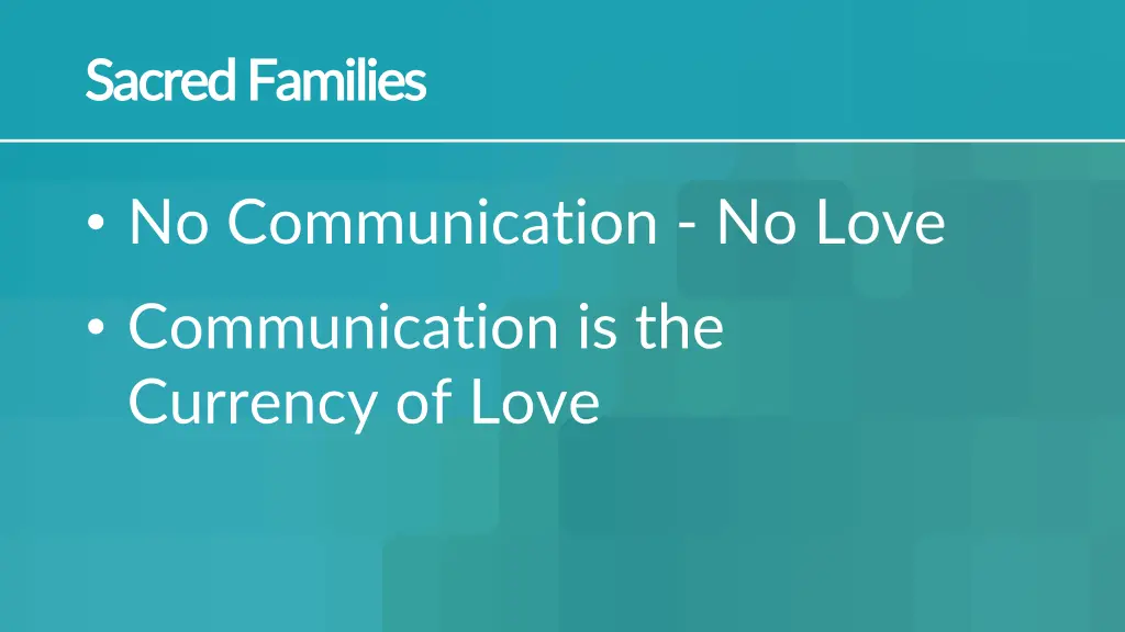 sacred families sacred families