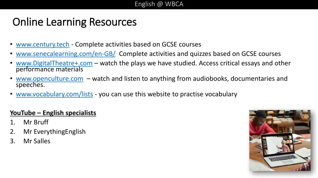 english @ wbca 2