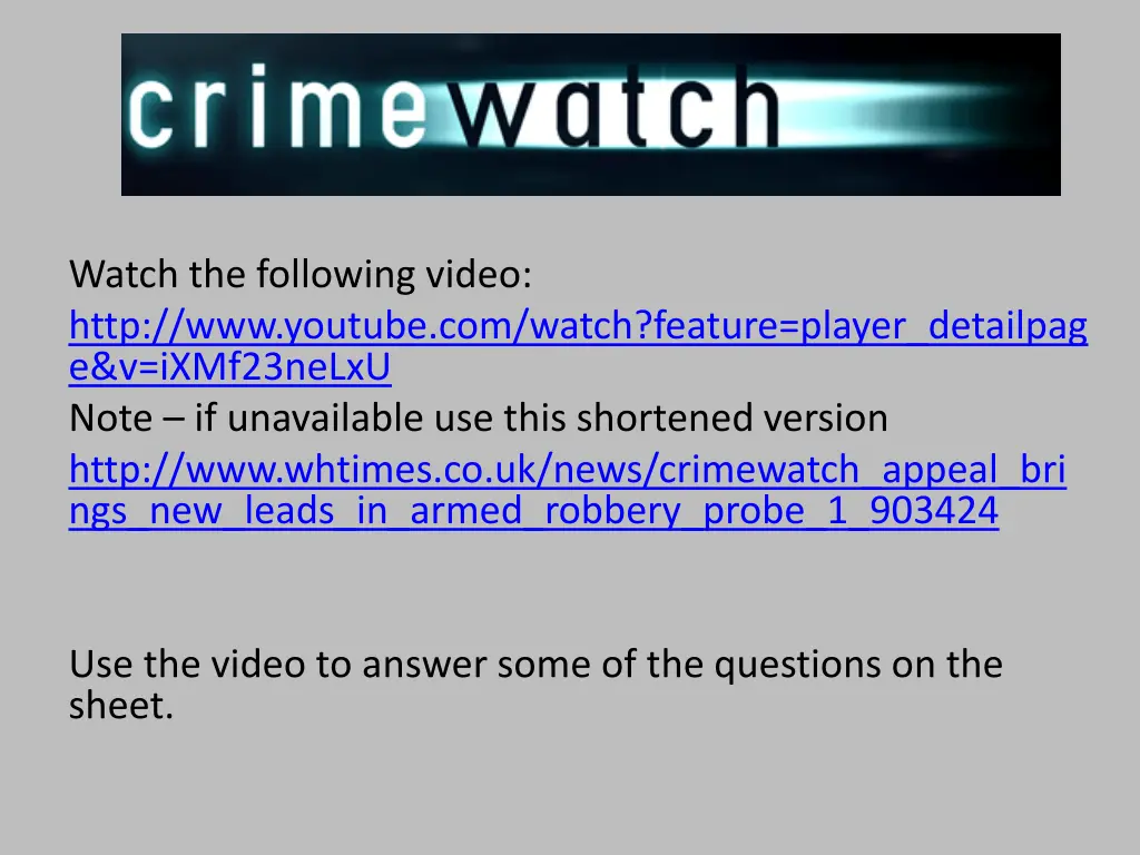 watch the following video http www youtube