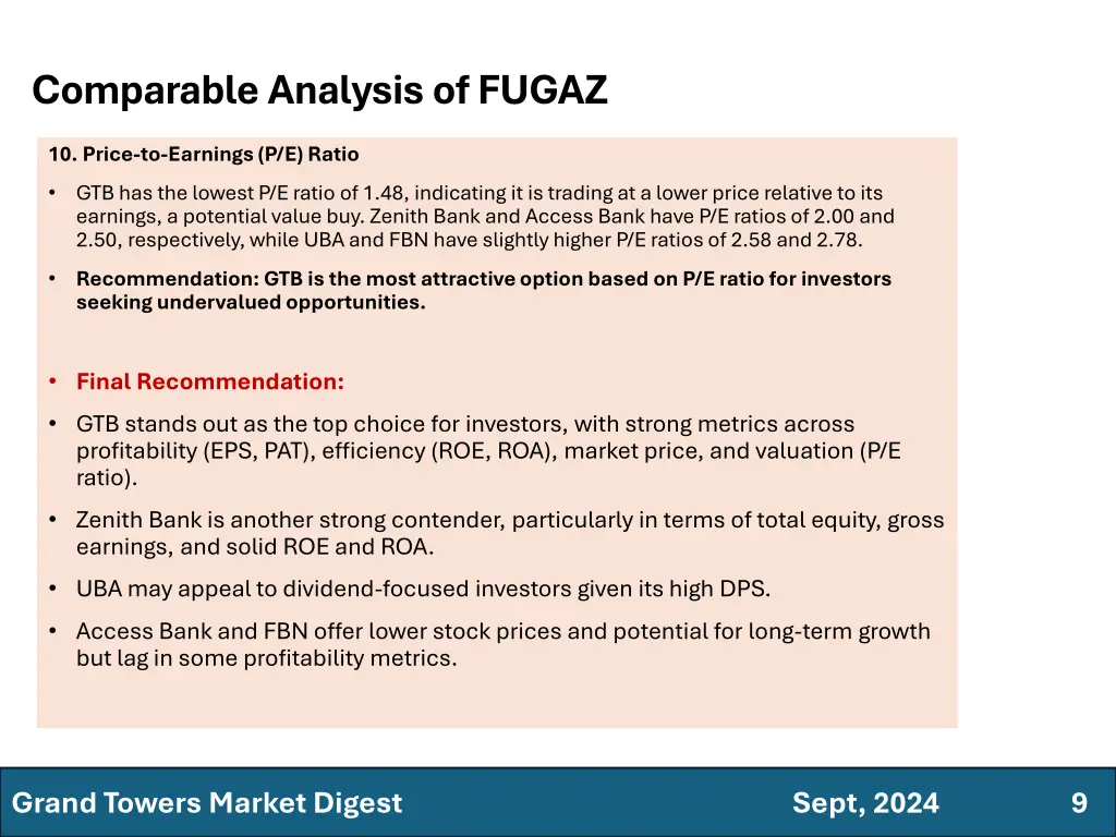 comparable analysis of fugaz 3