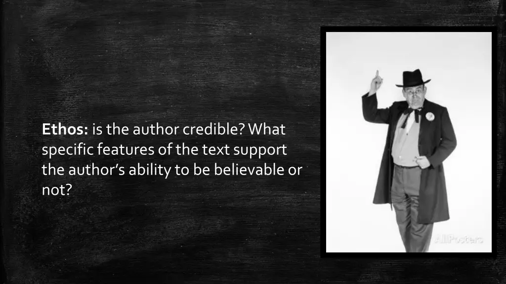 ethos is the author credible what specific