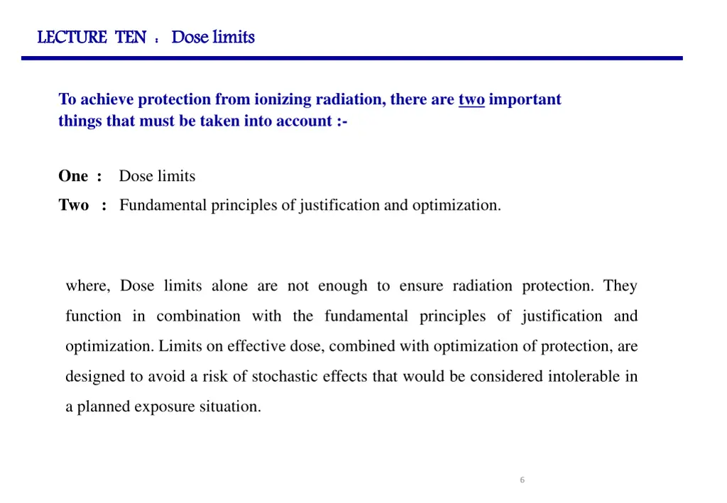 lecture ten dose limits 3