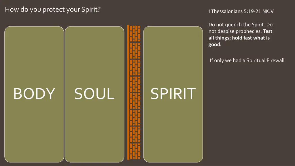 how do you protect your spirit