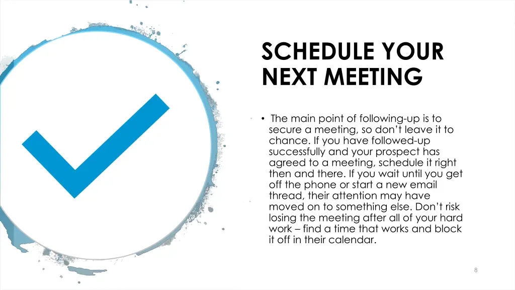 schedule your next meeting