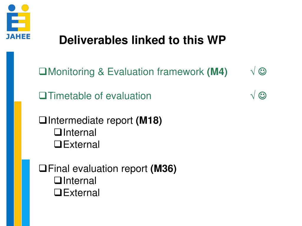 deliverables linked to this wp