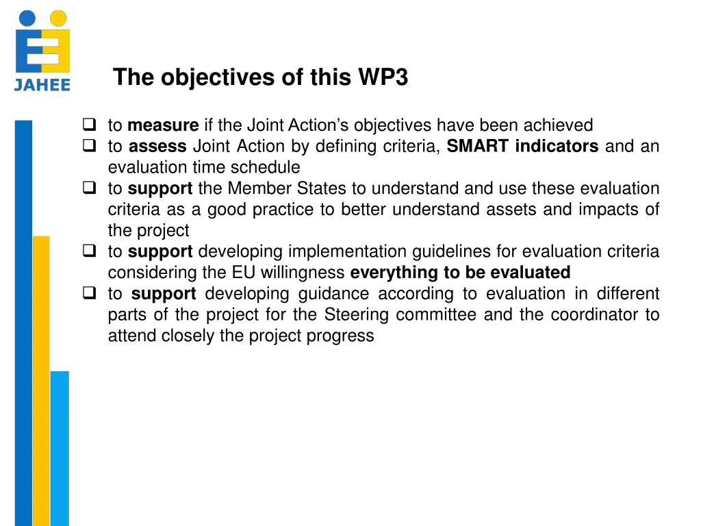 the objectives of this wp3