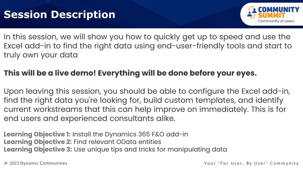 session description