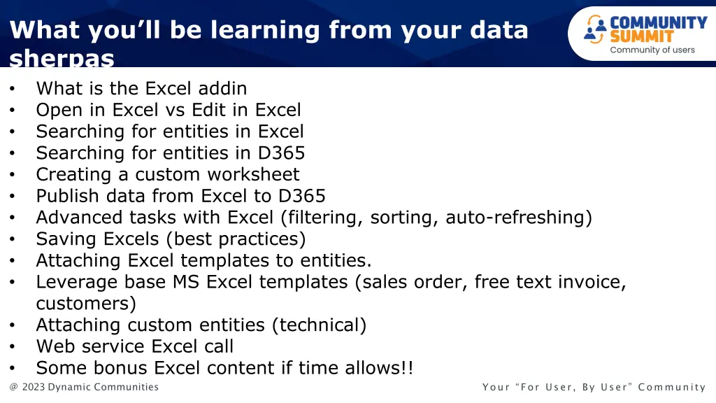 what you ll be learning from your data sherpas