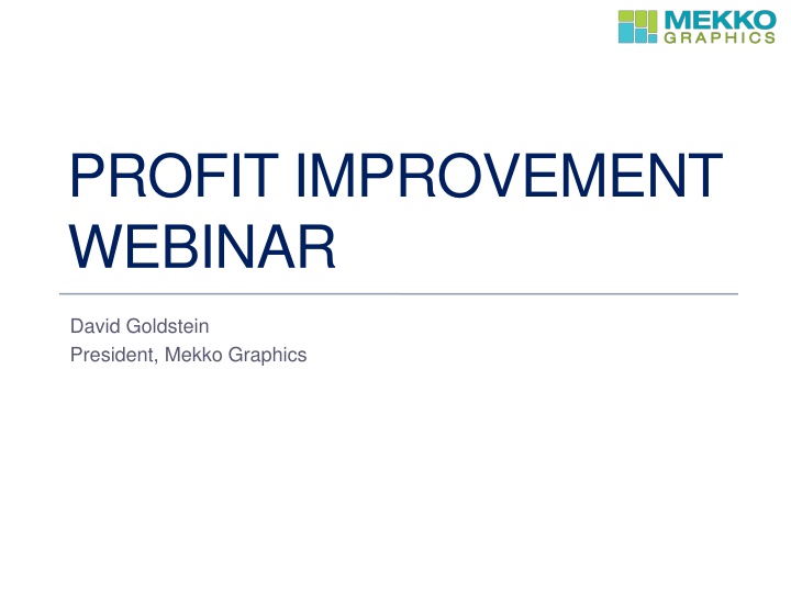 profit improvement webinar