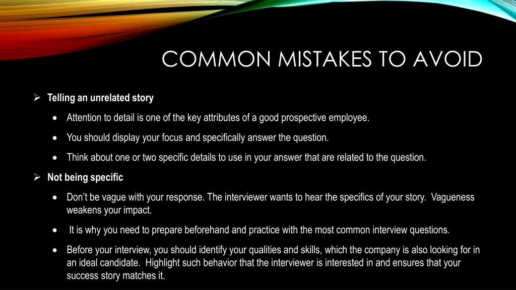 common mistakes to avoid 2
