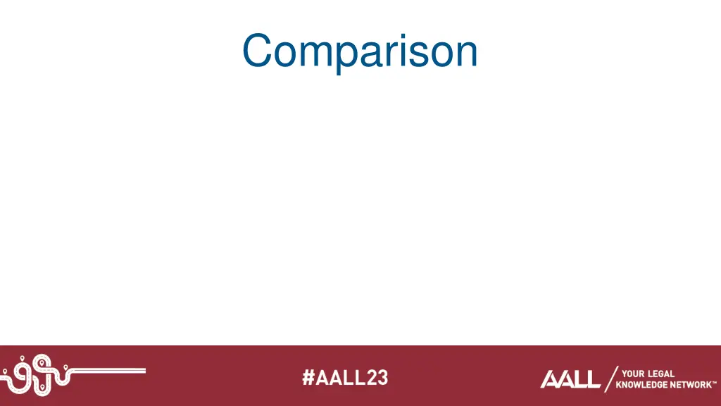 comparison