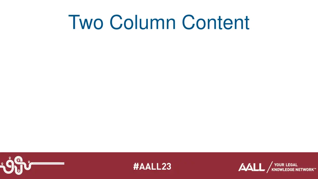 two column content