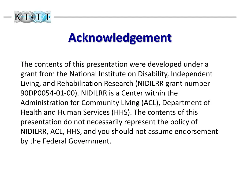 acknowledgement