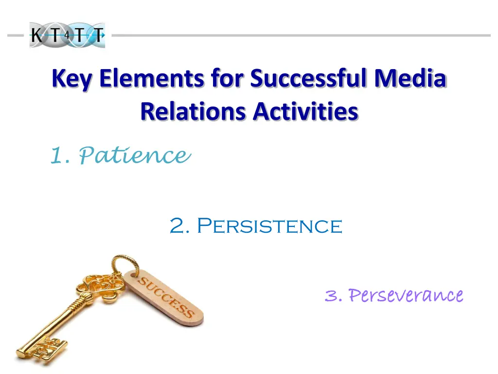 key elements for successful media relations